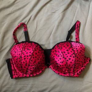 Cacique Pink Hearts Bra